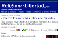 Artículo sobre la Escolanía en Religión en libertad