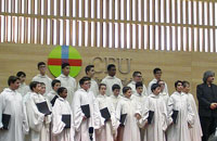 La Escolanía del Valle de los Caídos y el P. Superior en el XIX Congreso Católicos y Vida Pública