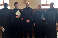 Un antiguo escolán defiende su tesis doctoral en Roma